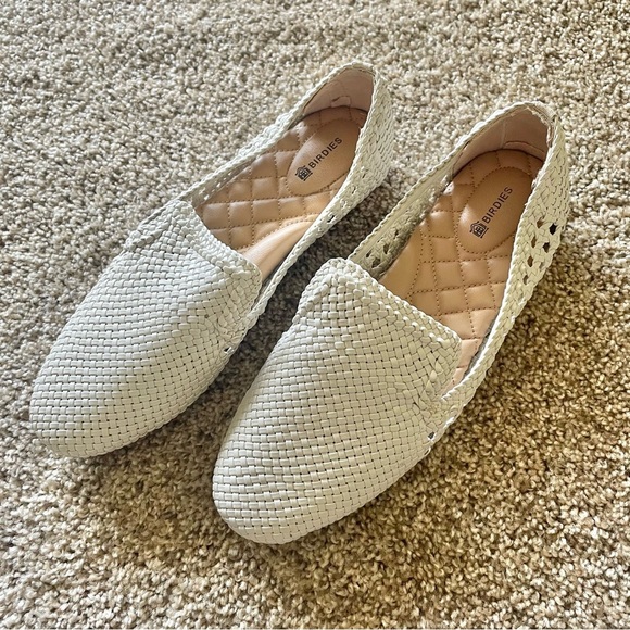 Birdies The Starling Woven White Loafer Flats Women’s Size 9 - Picture 1 of 10